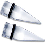 00G to 1 inch 18 Piece Clear Acrylic Ear Stretching Taper Kit