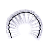 00G to 1 inch 18 Piece Clear Acrylic Ear Stretching Taper Kit