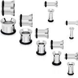 12G to 00G 14 Piece Ear Stretching Tunnel Kit Set of 2