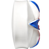 41mm Organic Buffalo Bone Blue Pink Tropical Flower Saddle Plug