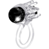 Black Titanium Lix Oral Vibrator Non-Pierced Double Ring Set