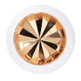 0G White Acrylic Gold Dual Flashy Tire Rim Cheater Plug