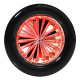 Black Acrylic Red Flashy Tire Rim Saddle Plug 2G to 20mm