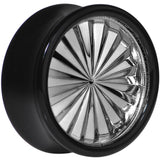 Black Acrylic Grey Flashy Tire Rim Saddle Plug 2G to 20mm