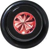 Black Acrylic Red Flashy Tire Rim Taper 2G to 20mm
