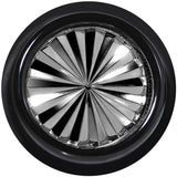 Black Acrylic Grey Flashy Tire Rim Taper 2G to 20mm
