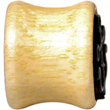 1/2 Organic Wood Nautical Anchor Double Flare Tunnel Plug