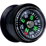 Acrylic Black Find Your Direction Compass Screw Fit Plug 0G to 1"