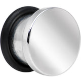 00G Stainless Steel Single Flare Flat Top Plug