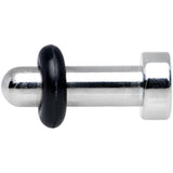 8G Stainless Steel Single Flare Flat Top Plug