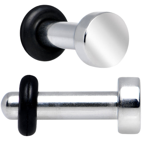 10G Stainless Steel Single Flare Plug Set