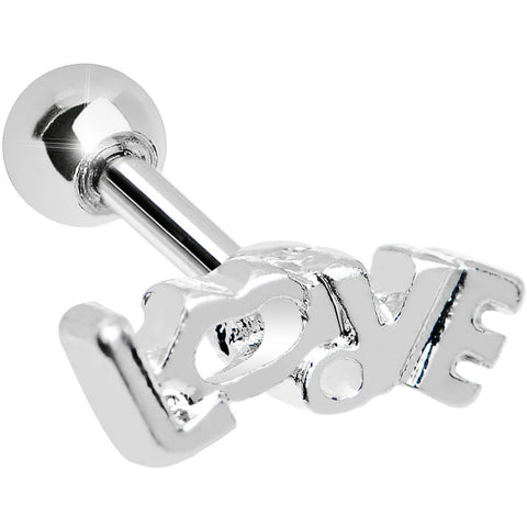 18G White Drop Whisper of Love Cartilage Tragus Earring