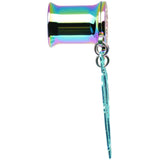 0G Rainbow Titanium Dreamcatcher Dangle Tunnel Sizes 00G to 1 Inch