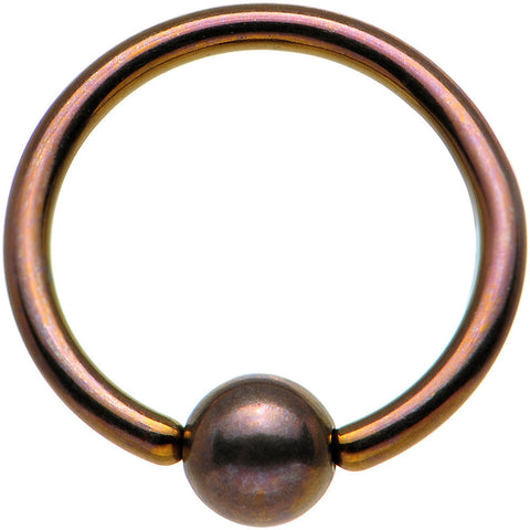 18G 5/16 Diameter Bronze Anodized BCR Captive Ring