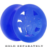 Blue Silicone Deep Sea Octopus Tunnel Plug Available in Sizes 6mm to 25mm