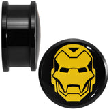 7/8 Licensed Iron Man Acrylic Screw Fit Plugs Set