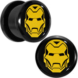 9/16 Licensed Iron Man Acrylic Screw Fit Plugs Set