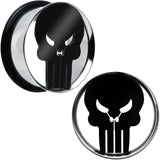 7/8 Licensed The Punisher Single Flare Steel Tunnel Plugs Set