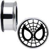 7/8 Licensed Spider-Man Single Flare Steel Tunnel Plugs Set