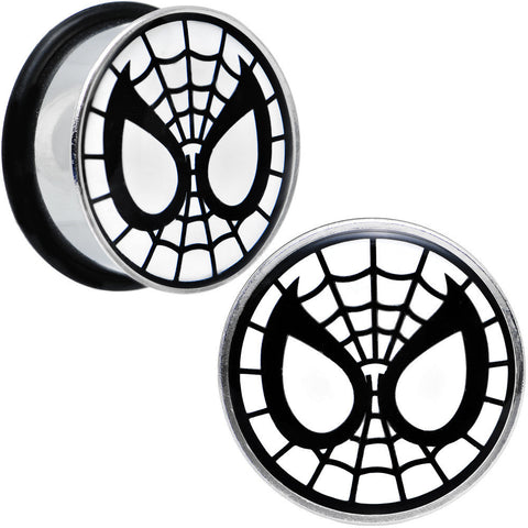 7/8 Licensed Spider-Man Single Flare Steel Tunnel Plugs Set