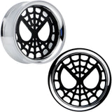 1 inch Licensed Spider-Man Steel Screw Fit Tunnel Plugs Set