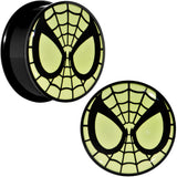 1 inch Licensed Spider-Man Glow in the Dark Screw Fit Plugs Set