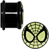 9/16 Licensed Spider-Man Glow in the Dark Screw Fit Plugs Set