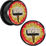 7/8 Licensed Thor Hammer Logo Acrylic Screw Fit Plugs Set
