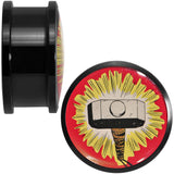 7/8 Licensed Thor Hammer Logo Acrylic Screw Fit Plugs Set