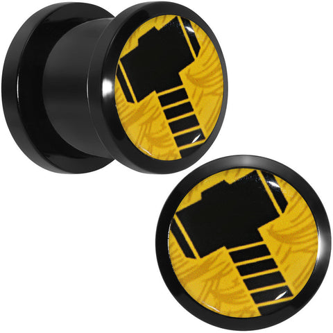 7/16 Licensed Hammer of Thor Acrylic Screw Fit Plugs Set