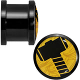 9/16 Licensed Hammer of Thor Acrylic Screw Fit Plugs Set
