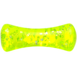 8G Neon Green Ultra Glitter Saddle Plug