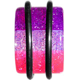 5/8 Multi Pink Acrylic Perfectly Rosy Glitter Single Flare Plug