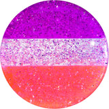 18mm Multi Pink Acrylic Perfectly Rosy Glitter Saddle Plug