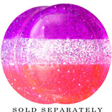 18mm Multi Pink Acrylic Perfectly Rosy Glitter Saddle Plug
