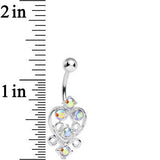 Aurora Gem Lovely in Lace Heart Belly Ring
