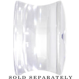 9/16 Clear White Acrylic Set Sail Nautical Anchor Saddle Plug