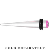 0G Clear Pink Acrylic Wish on a Star Taper