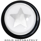 1/2 Clear White Acrylic Wish on a Star Taper