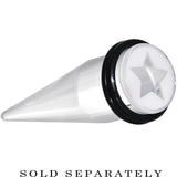 9/16 Clear White Acrylic Wish on a Star Taper