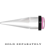 9/16 Clear Pink Acrylic Wish on a Star Taper