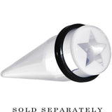 5/8 Clear White Acrylic Wish on a Star Taper