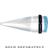 18mm Clear Light Blue Acrylic Wish on a Star Taper