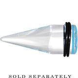 20mm Clear Light Blue Acrylic Wish on a Star Taper