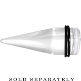 18mm Clear White Acrylic Set Sail Nautical Anchor Taper