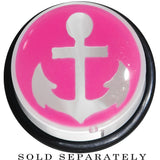 18mm Clear Pink Acrylic Set Sail Nautical Anchor Taper