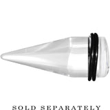 20mm Clear White Acrylic Set Sail Nautical Anchor Taper