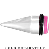 20mm Clear Pink Acrylic Set Sail Nautical Anchor Taper