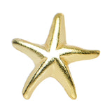 22G 925 Sterling Silver Gold Plated Ocean Starfish Nose Screw