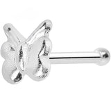 22G 925 Sterling Silver Perky Butterfly Nose Bone